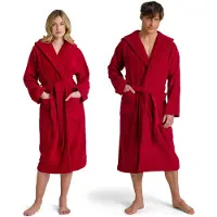 Möve Unisex-Bademantel "Superwuschel Kapuze, ideal für Sauna & Spa, Hotelbademantel", (1 St.), in Uni