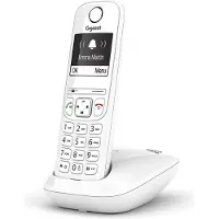 Gigaset AS690, Analoges/DECT-Telefon, Kabelloses Mobilteil, Freisprecheinrichtung, 100 Eintragungen, Anrufer-Identifikation, Weiß