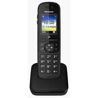 Panasonic KX-TGH710, DECT-Telefon, Kabelloses Mobilteil, Freisprecheinrichtung, 200 Eintragungen, Anrufer-Identifikation, Schwarz