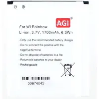 AGI 67029 - Akku - Wiko - Schwarz - Lithium-Ion (Li-Ion) - 1700 mAh - 3,7 V