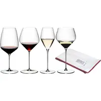 Riedel VELOCE Verkostungsset Gläserset 4er Set + Poliertuch