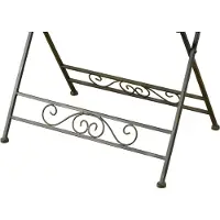 HTI Gartentisch aus Metall Rostoptik Beistelltisch romantisch für Terrasse Balkon