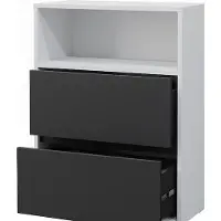 Vicco Badschrank Maltin Weiß 60.2 x 78 cm mit zwei großen Schublade, Model 41484