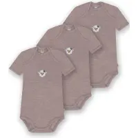 Normani 3er Set Baby Merino Body Kurzarm „Tauranga" - 9291