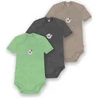 Normani 3er Set Baby Merino Body Kurzarm „Tauranga" - 9299