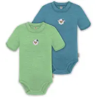 Normani 2er Set Baby Merino Kurzarmbody „Tihoi" - 9317