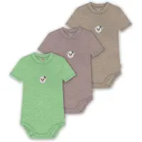 Normani 3er Set Baby Merino Kurzarmbody „Tihoi" - 9323