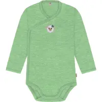 Normani Merino Baby-Body langärmeliger Wickelbody aus Merinowolle - 9341
