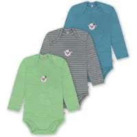 Normani 3er Pack Baby Merino Body Langarm „Auckland" - 9383