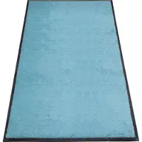 Miltex Schmutzfangmatte Eazycare Style, eckig, antistatisch, UV-beständig, waschbar, High-Twist-Nylon & Niltrilgummi, 850 x 1500 mm, pastellblau