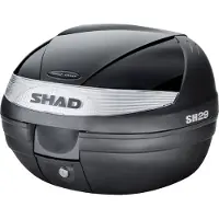Shad Deckelcover für SH29 Topcase schwarz metallic lackiert Unisexneutral015 - Motorradzubehör - Motorradgepäck