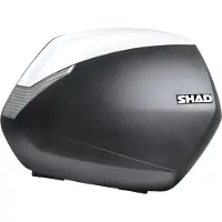 Shad Deckelcoverpaar für SH36 Seitenkoffer weiß Unisexneutral261 - Motorradzubehör - Motorradgepäck