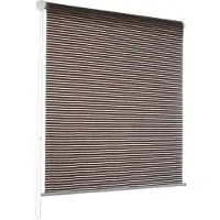 Floordirekt Sichtschutzrollo Fashion Lichtundurchlässig & Blickdicht in verschiedenen Designs ohne Bohren Stripe Brown 120x150 cm