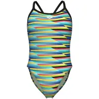Arena Damen Schwimmanzug RACING STRIPE SWIMSUIT XCRISS CROSS