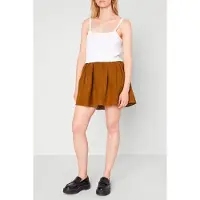 American vintage High Waist Trapeze Zipped Skirt Faon Größe: XS | Miniröcke Outlet | Damen