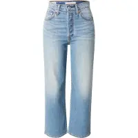 Levi's Ribcage Straight Ankle Cotton Linen Jeans Blue Größe: W24L29 | Straight Jeans Outlet | Damen | Weiß