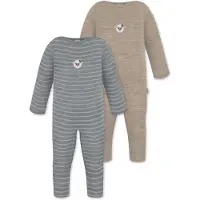 Normani 2er Pack Baby Merino Strampler „Tangoio" - 9595