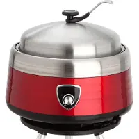 All'Grill Vulcano Multifunktionaler Holzkohlegrill inkl. 2 Grillaufsätzen, Haube und Transporttasche