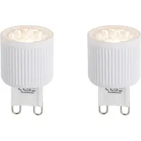 LUEDD 2er Set G9 24mm dimmbare LED-Glühbirnen 3W 300lm 2700K