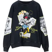 Desigual Sweatshirt Minnie 25SWSK25 Schwarz Regular Fit