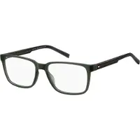 Tommy Hilfiger TH 2206 Herren-Brille inkl. Gläser Vollrand Eckig Kunststoff-Gestell 54/16/145, grün