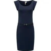 Ragwear Sommerkleid "Sommerkleid Tagg", Damen, Gr. XXL, N-Gr, blau (midnight), Obermaterial: 95% Viskose CV. 5% Elasthan EL., Kleider Sommerkleid
