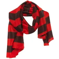 American vintage Scarf Mariniere Marron Rouge Größe: OS | Schals Outlet | Damen