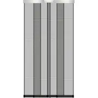 SCHELLENBERG Insektenschutz Vorhang Premium Teleskop, Fliegengitter für Balkon- und Terrassentüren, 120 x 250 cm, anthrazit, 50665