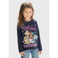 Paw Patrol Langarmshirt Schriftzug mit Team
