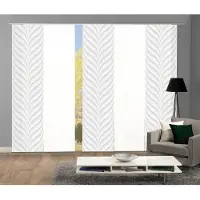 Home wohnideen Schiebegardine "MURRAY 5er SET" Gr. 1, grau, B:60cm H:245cm, Polyester, Gardinen, Schiebegardine, Schiebevorhang Digidruck 5er Set MURRAY
