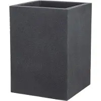 Scheurich Pflanzgefäß 'C-Cube High', Stony Black, ca. 38 x 38 x H 54 cm