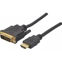 Exertis Connect HDMI an DVI Kabel, HDMI St. / DVI St., 5,0 m