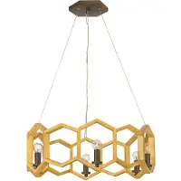 Elstead Lighting Elstead Moxie Hängeleuchte E14 6-fach 8cm Sonnenuntergang Gold