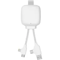 Xoopar , Powerbank mit Multikabel 3000mAh, Weiß