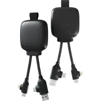 Xoopar , Powerbank mit Multikabel 3000mAh, Schwarz