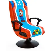 X Rocker Nintendo Mario Joy, Konsolen-Gamingstuhl, Schwarz, Mehrfarbig, Kunstleder, Mehrfarbig, Kunstleder