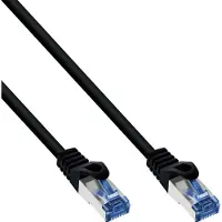 InLine Patchkabel, Cat.6A, S/FTP, PE outdoor, schwarz, 15m, 15 m, Cat6a, S/FTP (S-STP), RJ-45, RJ-45, Schwarz
