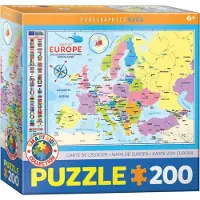 Eurographics Puzzle Karte von Europa 200 Teile
