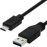 Avizar , USB-C auf USB Ladekabel (Aufladen und Synchronisierung) – 2Meter – Schwarz, Schwarz