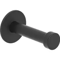 Alles im griff Mantelhaken Pirwa 1 mit Platte ø 30 mm, Tiefe 52 mm, Stahl schwarz matt