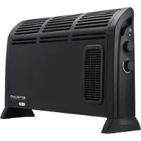 Rowenta Convector Vectissimo II Vectissimo Heizlüfter CO3035, Elektrischer Konvektor-Raumheizer, 1,2 m, IP20, Drinnen, Flur, Schwarz
