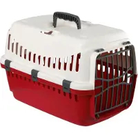Kerbl Transportkäfig Expedion 1 Creme/Burgund 10 kg