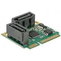 DeLOCK 95260, Mini PCI Express, SATA, Niedriges Profil, Asmedia ASM1061, 6 Gbit/s, Box