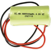 Q-Batteries Akku-Pack, 4,8 V, 900mAh, NiMH F2x2, 4xAAA-Zellen mit Kabel