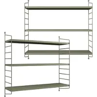 En.casa Modulares Wandregal Strängnäs 2er Set Kamelfarben