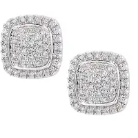 Diamant L'Eternel Ohrstecker aus 375 Weißgold mit Diamant | Gr.: onesize