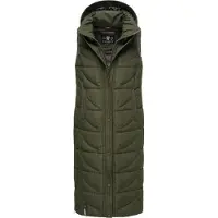 NAVAHOO Steppweste "Steppweste Brezelchen", Damen, Gr. S, grün (schwarz olive), Obermaterial: 100% Polyester PES. Futter: 100% Polyester PES. 100% Polyester PES., Westen Steppweste