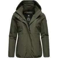 Ragwear Winterjacke "Sunniva" mit Kapuze wasserdichte Winter Damen Jacke mit Teddyfell-Innenfutter