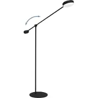 Eglo CLAVELLINA Stehleuchte Stehlampe Lampe - L121,5 x H160,5 cm - schwarz - 24W inkl. - IP20