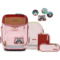 Ergobag Schulranzen-Set CUBO PfadfinBär 5-teilig, ab 1. Klasse